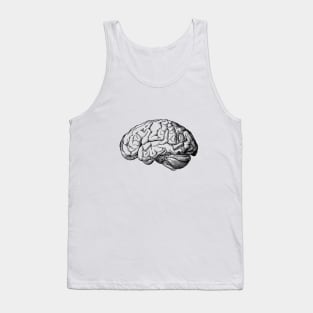 Anatomical human brain drawing Tank Top